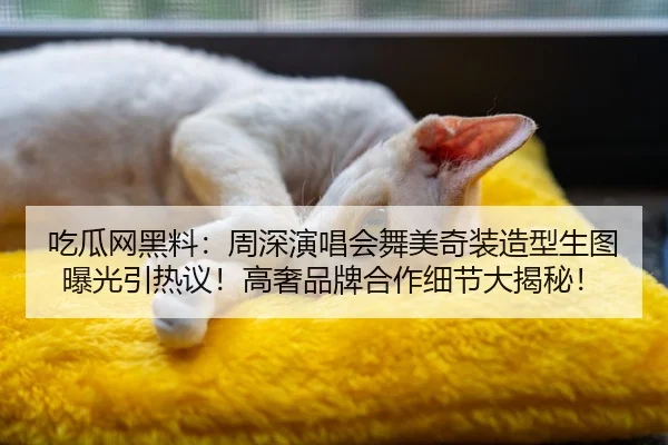 吃瓜网黑料：周深演唱会舞美奇装造型生图曝光引热议！高奢品牌合作细节大揭秘！